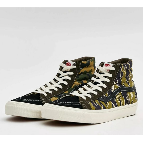 camo high top vans